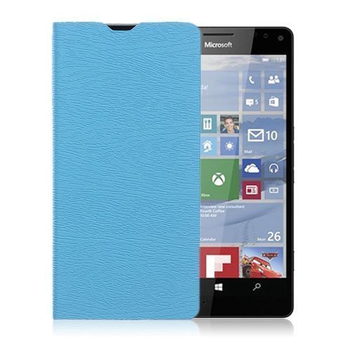 Amdrup Microsoft Lumia 950 Nahkakotelo Standillä Sininen
