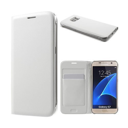 Amdrup Samsung Galaxy S7 Nahkakotelo Läpällä Valkoinen