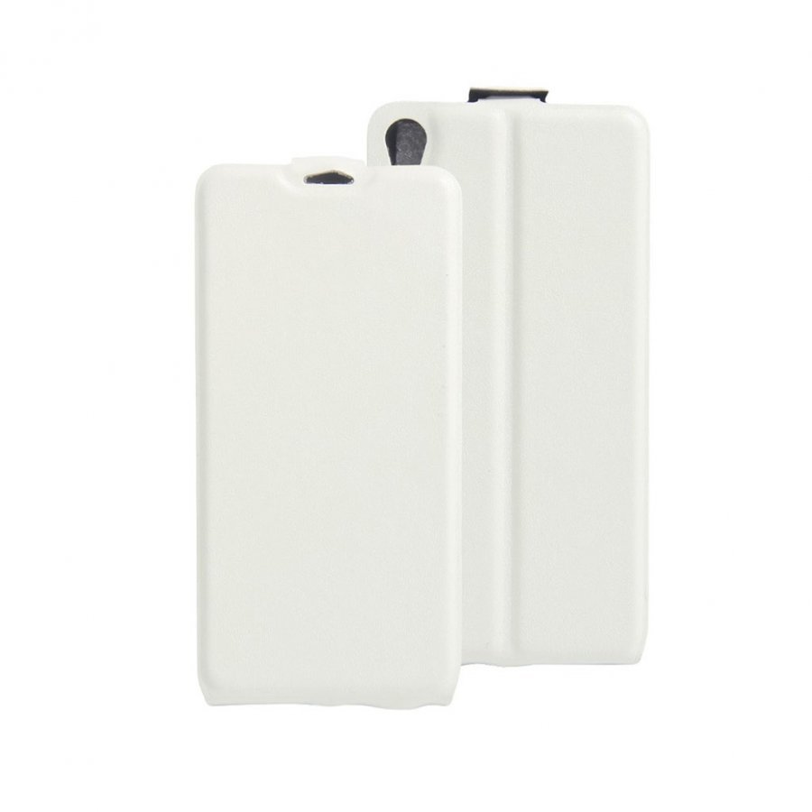 Amdrup Sony Xperia E5 Pystysuora Nahkakotelo Läpällä Valkoinen