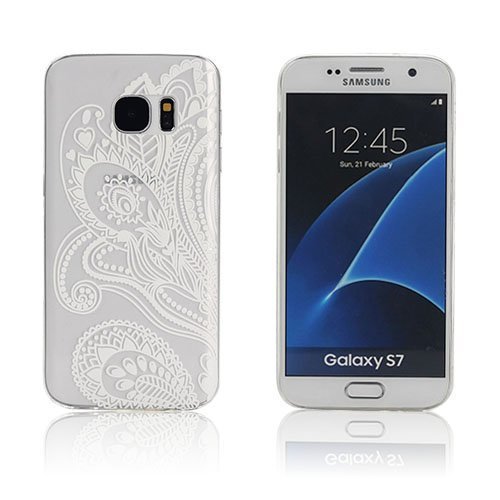 Ancher Samsung Galaxy S7 Ohut Kuori Kukka Kuvio