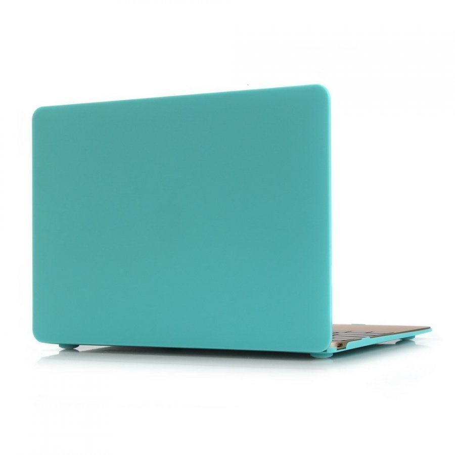 Ancker Macbook 12-Inch 2015 Retina Display Nahkakotelo Korttitaskuilla Matta Syaani