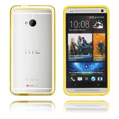 Anti-Shock Keltainen Htc One Suojakehys