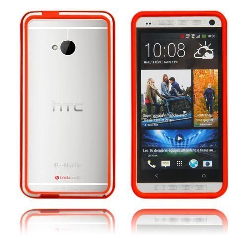 Anti-Shock Punainen Htc One Suojakehys