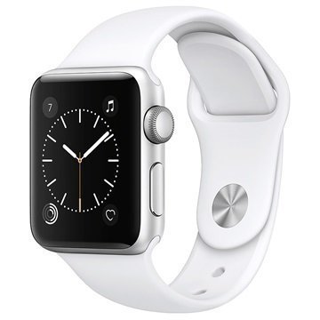 Apple Watch 2 MNNW2ZD/A Urheiluranneke 38mm Hopea / Valkoinen