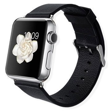 Apple Watch Baseus Nahkainen Ranneke 38mm Musta