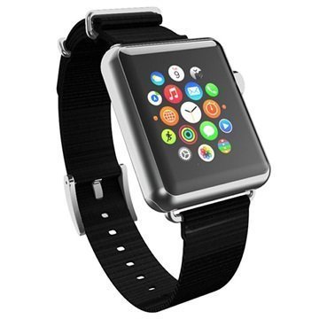 Apple Watch Incipio Nato Style Ranneke 38mm Musta / Hopea