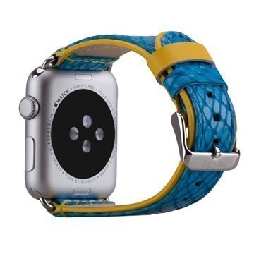 Apple Watch Momax Nahkainen Ranneke 42mm Sininen