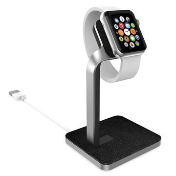 Apple Watch Mophie Kellotelakka Hopea / Musta