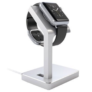 Apple Watch Satechi Aluminum Charging Stand Silver