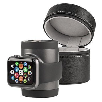 Apple Watch Techlink Recharge Power Bank & Travel Case Black / Graphite