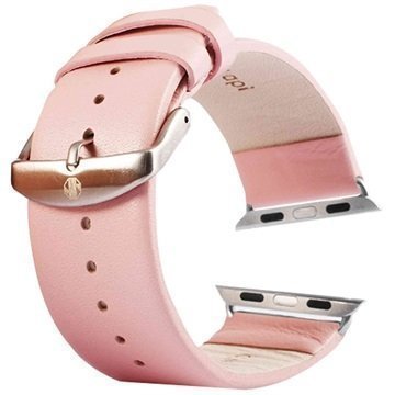 Apple Watch Tuff-luv Nahkaranneke 42mm Pinkki