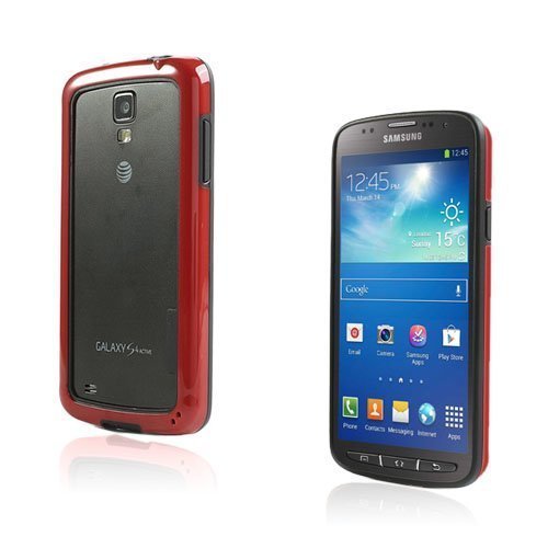 Arc Edge Samsung Galaxy S4 Active Bumper Musta / Punainen