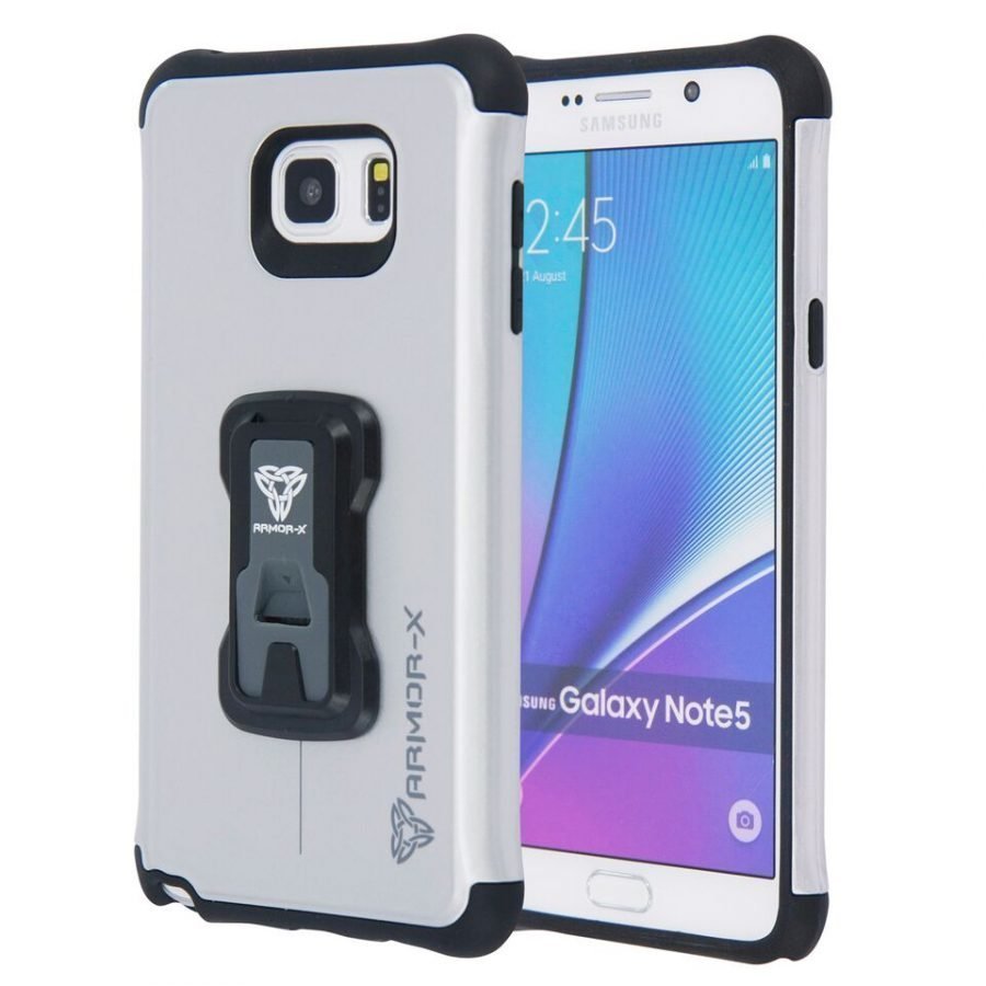 Armor-X Samsung Galaxy Note 5 Rugged suojakotelo Harmaa