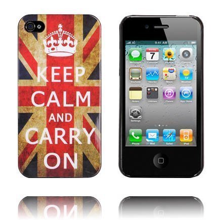 Around The World Uk Keep Calm Iphone 4 / 4s Suojakuori