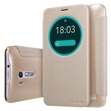 Asus ZenFone Go ZB551KL Nillkin Sparkle View Flip Case Gold