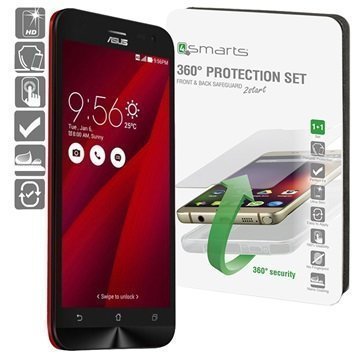 Asus Zenfone 2 Laser ZE500KL 4smarts 360 Suojaussetti Läpinäkyvä