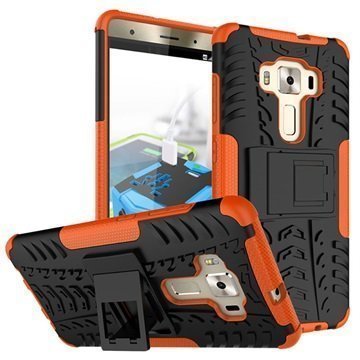 Asus Zenfone 3 Deluxe ZS570KL Anti-Slip Hybrid Case Black / Orange