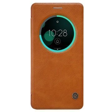 Asus Zenfone 3 Deluxe ZS570KL Nillkin Qin Smart View Flip Case Brown