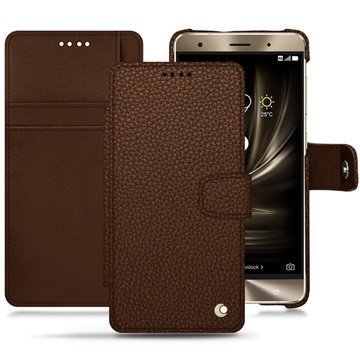 Asus Zenfone 3 Deluxe ZS570KL Noreve Tradition B Wallet Case Kastanjanruskea