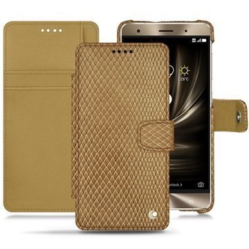 Asus Zenfone 3 Deluxe ZS570KL Noreve Tradition B Wallet Case Serpent Hiekanruskea