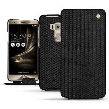 Asus Zenfone 3 Deluxe ZS570KL Noreve Tradition Flip Case Abaca Musta