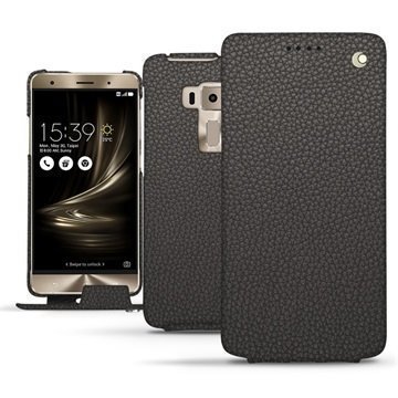 Asus Zenfone 3 Deluxe ZS570KL Noreve Tradition Flip Case Antrasiitinharmaa