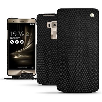 Asus Zenfone 3 Deluxe ZS570KL Noreve Tradition Flip Case Serpent Musta