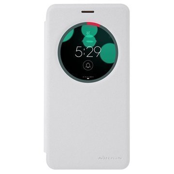 Asus Zenfone 3 Laser ZC551KL Nillkin Sparkle Ikkunallinen Kotelo Valkoinen