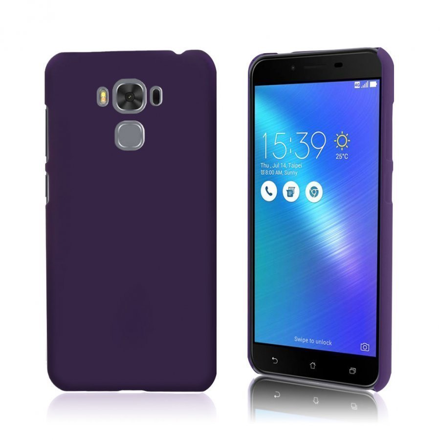 Asus Zenfone 3 Max Zc553kl Kuminen Kova Muovikuori Violetti