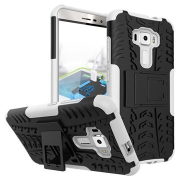 Asus Zenfone 3 ZE552KL Anti-Slip Hybrid Case Black / White