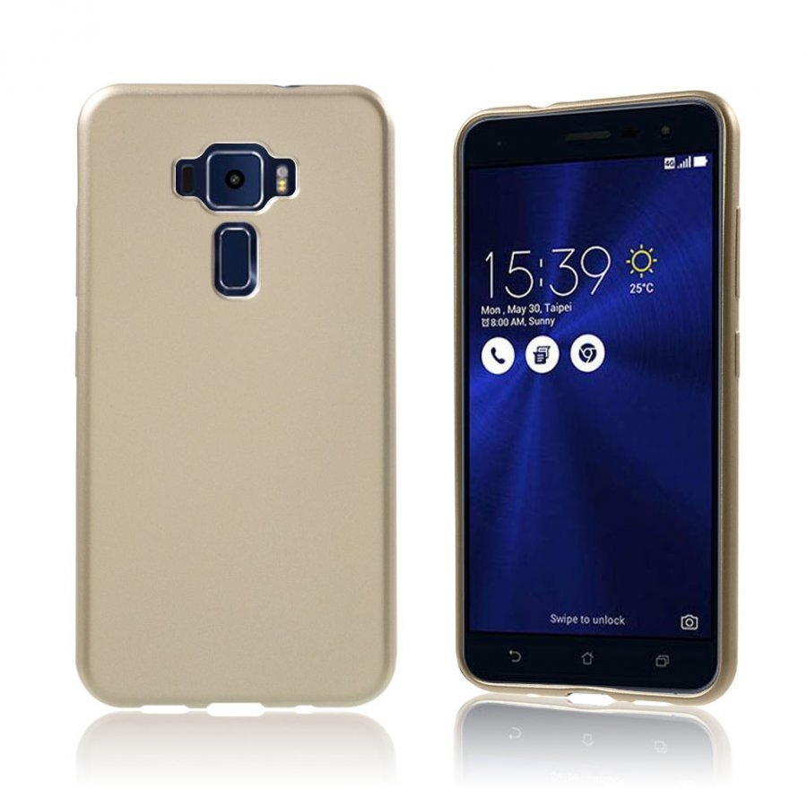 Asus Zenfone 3 Ze520kl Ohut Joustava Muovikuori Kulta