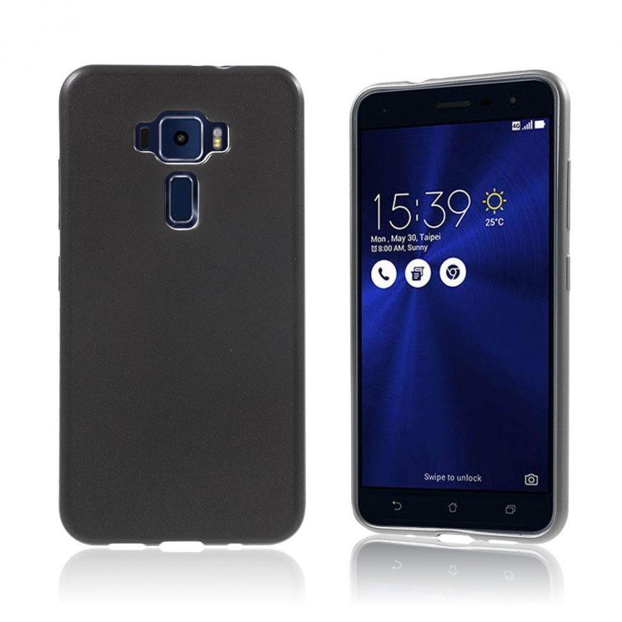 Asus Zenfone 3 Ze520kl Ohut Joustava Muovikuori Musta