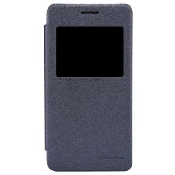Asus Zenfone 4 A450CG Nillkin Sparkle Series Flip Leather Case Black