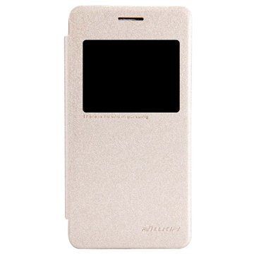 Asus Zenfone 4 A450CG Nillkin Sparkle Series Flip Leather Case Gold