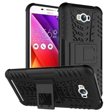 Asus Zenfone Max ZC550KL Anti-Slip Hybridikotelo Musta