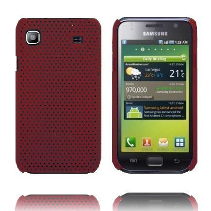 Atomic Viininpunainen Samsung Galaxy S Suojakuori