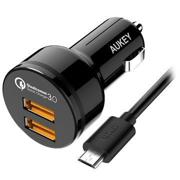 Aukey CC-T8 Qualcomm Quick Charge 3.0 Car Charger Dual USB