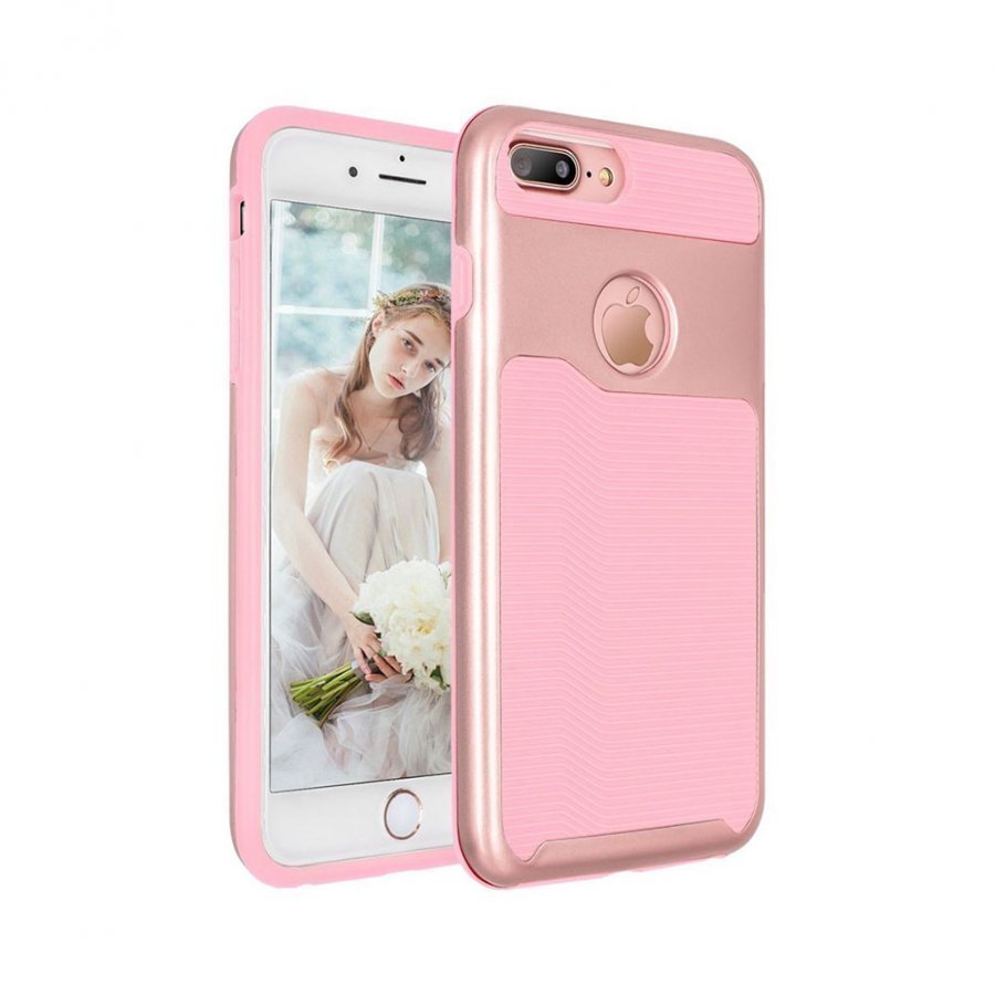 Axelsson Iphone 7 Plus Laineikas Hybridi Kova Muovikuori Pink