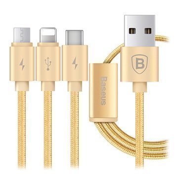 Baseus Portman Series 3-in-1 USB Cable Gold