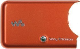 Battery Cover Sony Ericsson W610i Black / Orange