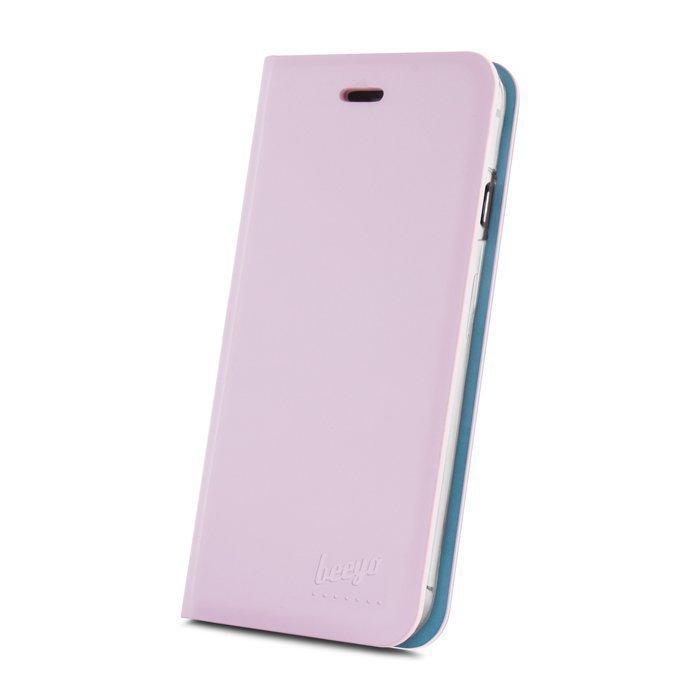 Beeyo Book Fusion Lompakkomallinen suojakotelo Apple iPhone 6 / 6S Pinkki