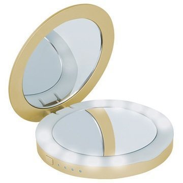 Beeyo Compact Mirror Power Bank 3000mAh Gold