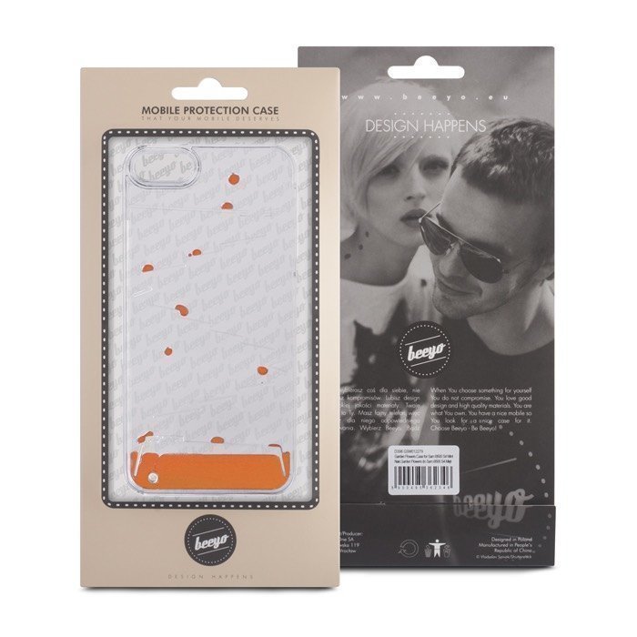 Beeyo Diamond Drops suojakotelo Samsung Galaxy S6 Oranssi