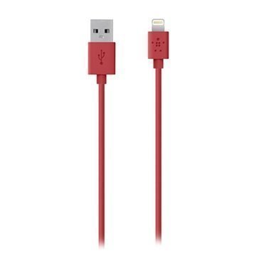Belkin Lightning / USB ChargeSync Lataus- ja Synkronointikaapeli Punainen