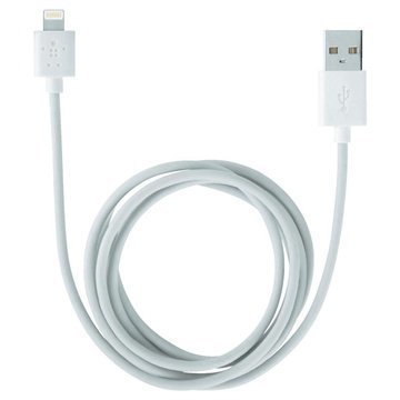 Belkin Lightning / USB Lataus -ja Synkronointikaapeli Valkoinen 2 M