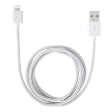 Belkin Lightning / USB -kaapeli iPhone 6S Plus iPhone 6 iPad Pro -laitteille Valkoinen