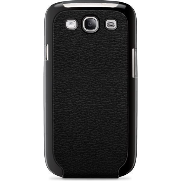 Belkin Snap Folio muovi/ tekonahkakuori Galaxy S III malliin musta