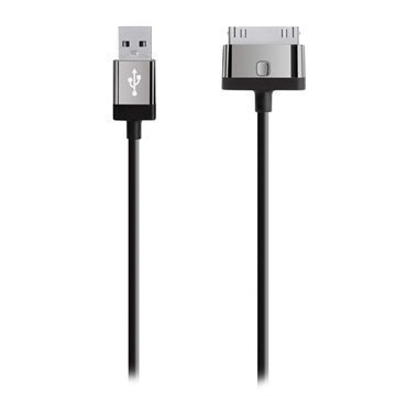 Belkin USB / 30-nastainen Kaapeli iPhone 4 / 4S iPhone 3GS iPad 3 Musta