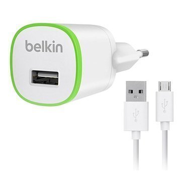 Belkin Yleismallinen MicroUSB Matkalaturi Valkoinen