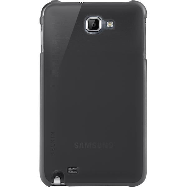 Belkin lämpömuovikuori Galaxy Note malliin musta sävytetty/läpinäkyvä